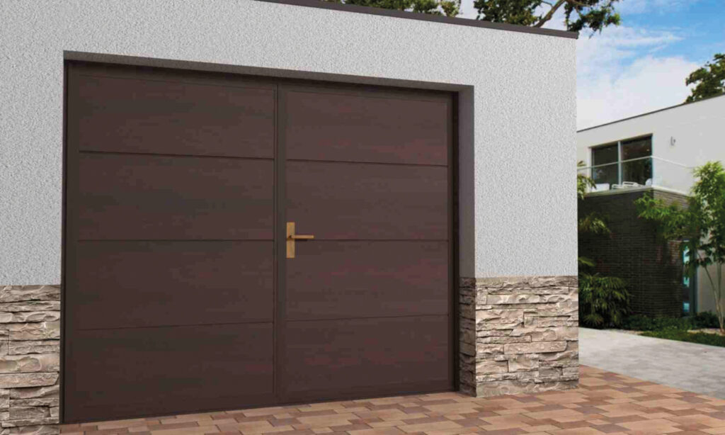 ipari szárnyaskapu mahagóni mydoor